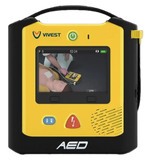 ViVest A3 AED met beeldscherm en taalknop
