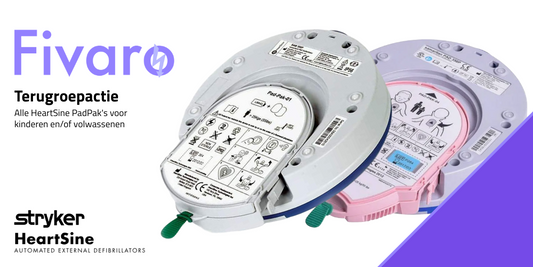 Terugroepactie/Recall voor de HeartSine PadPak's