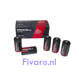 De Procell Alkaline Intense CR123-batterijen voor de ZOLL AED plus van Fivaro